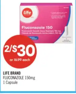 Shoppers Drug Mart LIFE BRAND FLUCONAZOLE offer