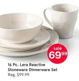Kitchen Stuff Plus 16 Pc. Lera Reactive Stoneware Dinnerware Set offer