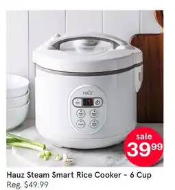 Kitchen Stuff Plus Hauz Steam Smart Rice Cooker-6 Cup offer