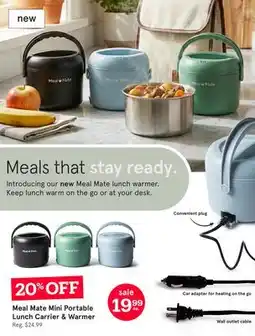 Kitchen Stuff Plus Meal Mate Mini Portable Lunch Carrier & Warmer offer