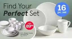 Kitchen Stuff Plus 16 Pc. Elizabeth Ceramic Dinnerware Set offer