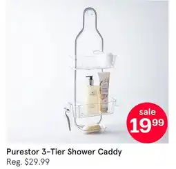 Kitchen Stuff Plus Purestor 3-Tier Shower Caddy offer