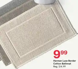Kitchen Stuff Plus Harman Luxe Border Cotton Bathmat offer