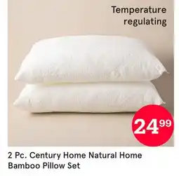Kitchen Stuff Plus 2 Pc. Century Home Natural Home Bamboo Pillow Set offer