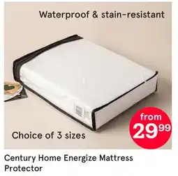 Kitchen Stuff Plus Century Home Energize Mattress Protector offer