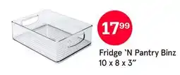 Kitchen Stuff Plus Fridge'N Pantry Binz offer