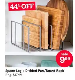 Kitchen Stuff Plus Space Logic Divided Pan/Board Rack offer