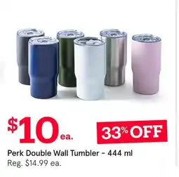 Kitchen Stuff Plus Perk Double Wall Tumbler offer