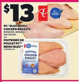 Independent City Market PC BLUE MENU CHICKEN BREASTS, 3'S offer