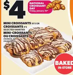 Independent City Market MINI CROISSANTS, 10'S OR CROISSANTS, 4'S offer