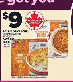 Independent City Market PC PIE OR QUICHE offer