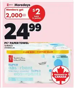 Independent City Market PC PAPER TOWEL, 12 ROLLS offer
