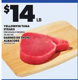 Independent City Market YELLOWFIN TUNA STEAKS offer