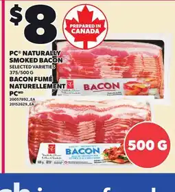 Independent City Market PC NATURALLY SMOKED BACON, 375/500 G offer