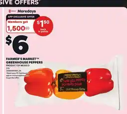 Independent City Market FARMER'S MARKET GREENHOUSE PEPPERS, 3'S offer