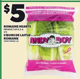 Independent City Market ROMAINE HEARTS, 3'S offer