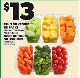 Independent City Market FRUIT OR VEGGIE TRI PACKS, 706 G-1.02 KG offer
