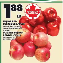 Independent City Market FUJI OR RED DELICIOUS APPLES offer