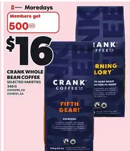 Independent City Market CRANK WHOLE BEAN COFFEE offer