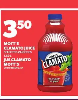 Independent City Market MOTT'S CLAMATO JUICE offer