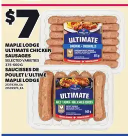 Independent City Market MAPLE LODGE ULTIMATE CHICKEN ULTIMATE CHICKEN SAUSAGES offer
