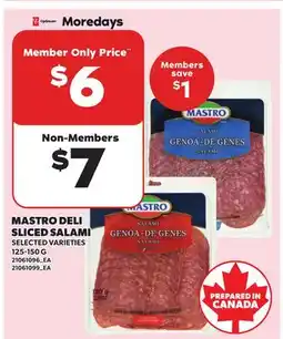 Independent City Market MASTRO DELI SLICED SALAMI offer