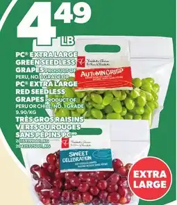 Independent City Market PC EXTRA LARGE GREEN SEEDLESS GRAPES OR PC EXTRA LARGE RED SEEDLESS GRAPES offer