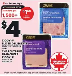 Independent City Market ZIGGY'S SLICED DELI MEATS offer