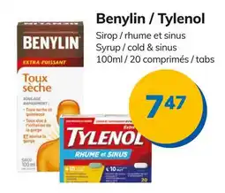 Accès pharma Benylin / Tylenol Syrup / cold & sinus offer