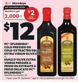 Independent City Market PC SPLENDIDO COLD PRESSED OR COLD-EXTRACTED DELICATO EXTRA VIRGIN OLIVE OIL offer