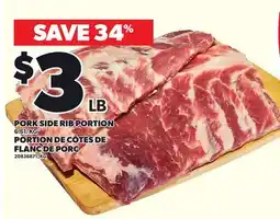 Independent City Market PORK SIDE RIB PORTION offer