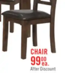 The Brick Talia Dining Chair with Vegan-Leather Fabric, Cross-Back - Grey/Brown offer