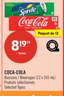 Pharmaprix COCA-COLA Beverages (12 x 355 mL) offer