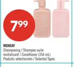 Pharmaprix MONDAY Shampoo or Conditioner offer