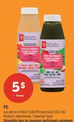 Pharmaprix PC Cold-Pressed Juice (333 mL) offer