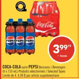 Pharmaprix COCA-COLA or PEPSI Beverages offer