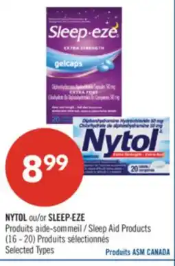 Pharmaprix NYTOL or SLEEP-EZE Sleep Aid Products offer