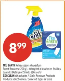 Pharmaprix TRU EARTH Scent Boosters (200 g), Laundry Detergent Sheets (16) or OXI CLEAN Stain Remover Products offer