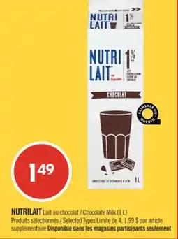 Pharmaprix NUTRILAIT Chocolate Milk offer