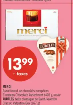 Pharmaprix MERCI European Chocolate Assortment (400 g) or Classic Valentine Box (167 g) offer