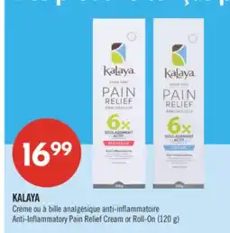 Pharmaprix KALAYA Anti-Inflammatory Pain Relief Cream or Roll-On (120 g) offer