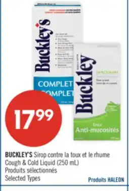Pharmaprix BUCKLEY'S Sirop contre la toux et le rhume Cough & Cold Liquid offer