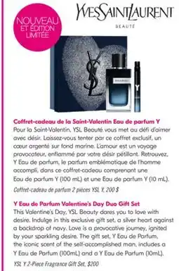 Pharmaprix Y Eau de Parfum Valentine's Day Duo Gift Set offer