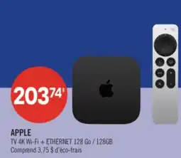 Pharmaprix APPLE TV 4K Wi-Fi + ETHERNET 128 Go offer
