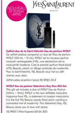 Pharmaprix YSL MYSLF 2-Piece Fragrance Gift Set offer