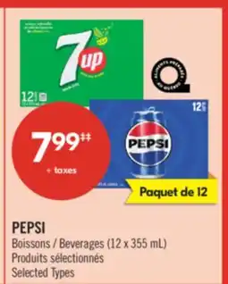 Pharmaprix PEPSI Beverages offer