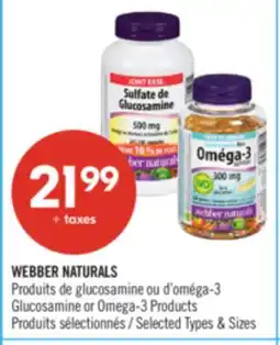 Pharmaprix WEBBER NATURALS Glucosamine or Omega-3 Products offer