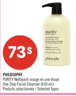 Pharmaprix PHILOSOPHY PURITY One Step Facial Cleanser offer