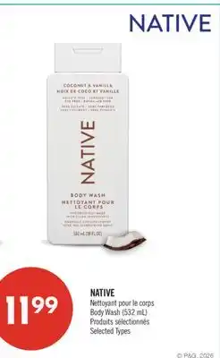 Pharmaprix NATIVE Body Wash (532 mL) offer