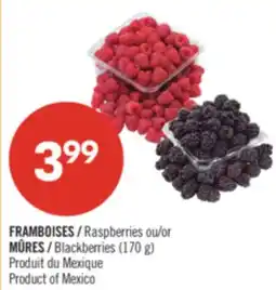 Pharmaprix Raspberries or Blackberries (170 g) offer